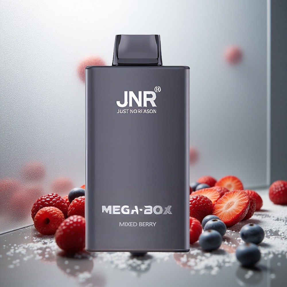 JNR Mega Box 25000 Puffov Enkratna Vape Mešane Jagode z 30ml E-tekočine in 850mAh Baterijo