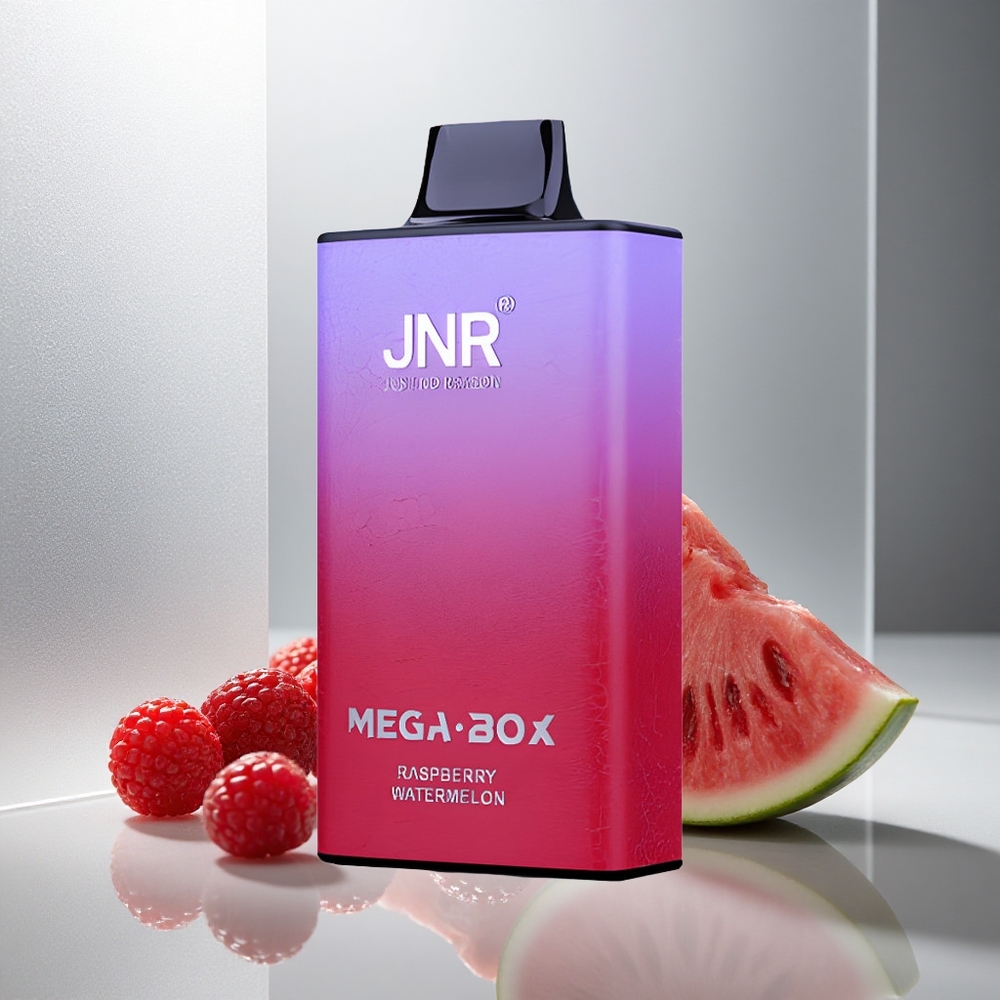 JNR Mega Box 25000 Puffs Enkratna E-cigareta Malina Lubenica s 30ml E-tekočine in 850mAh Baterijo