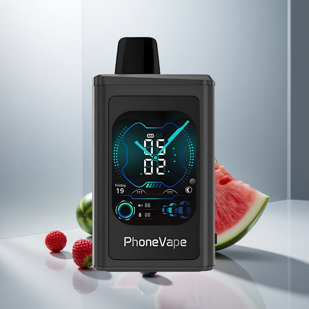 JNR PhoneVape 30000 potegov Enkratna e-cigareta Borovnica Lubenica z 850mAh Type-C baterijo in Turbo načinom