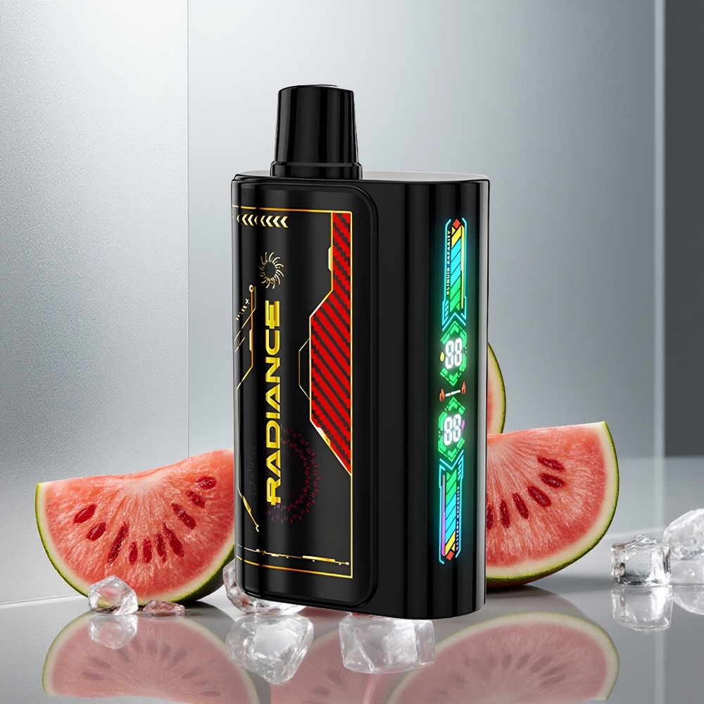JNR Radiance 31000 Puf Enkratna E-cigareta LUBENICA LED 28ml E-tekočina