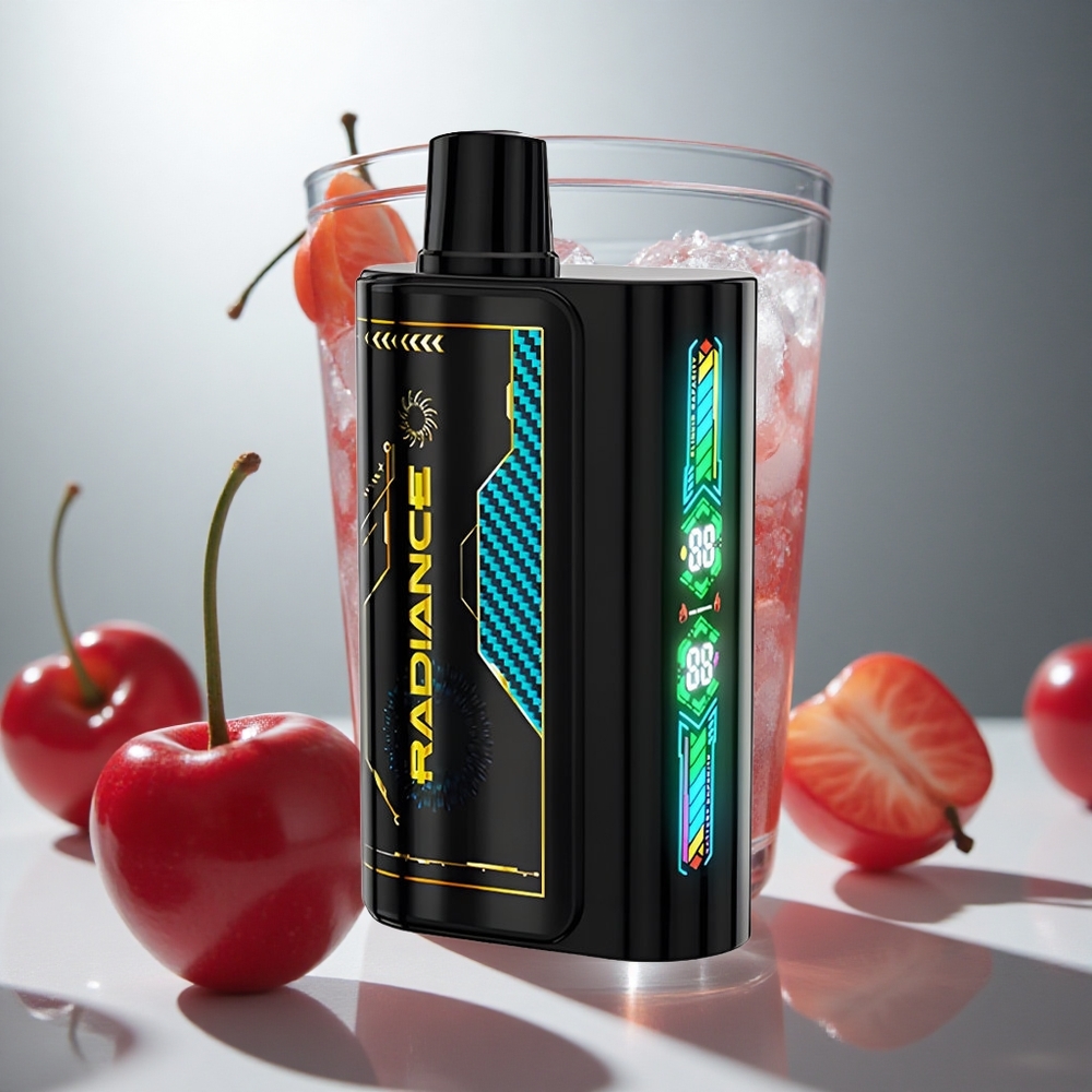 JNR Radiance 31000 Pufi Enkratna E-cigareta Gazirana Češnjeva Kola z 28ml E-tekočine in 950 mAh Baterijo