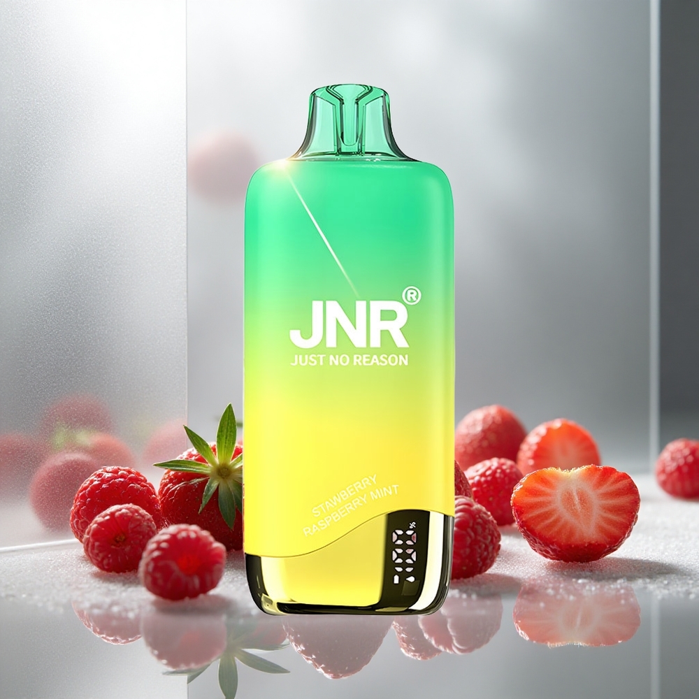 JNR Rainbow 10500 Potegov Enkratna E-cigareta 18ml Rezervoar Jagoda Malina Meta 600mAh