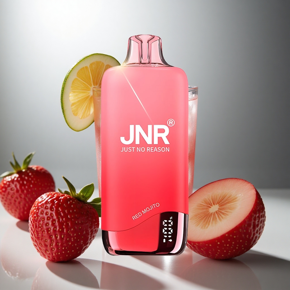 JNR Rainbow 10500 Pufi Enkratna E-cigareta Rdeči Mojito z 18ml E-tekočino in 600mAh Baterijo