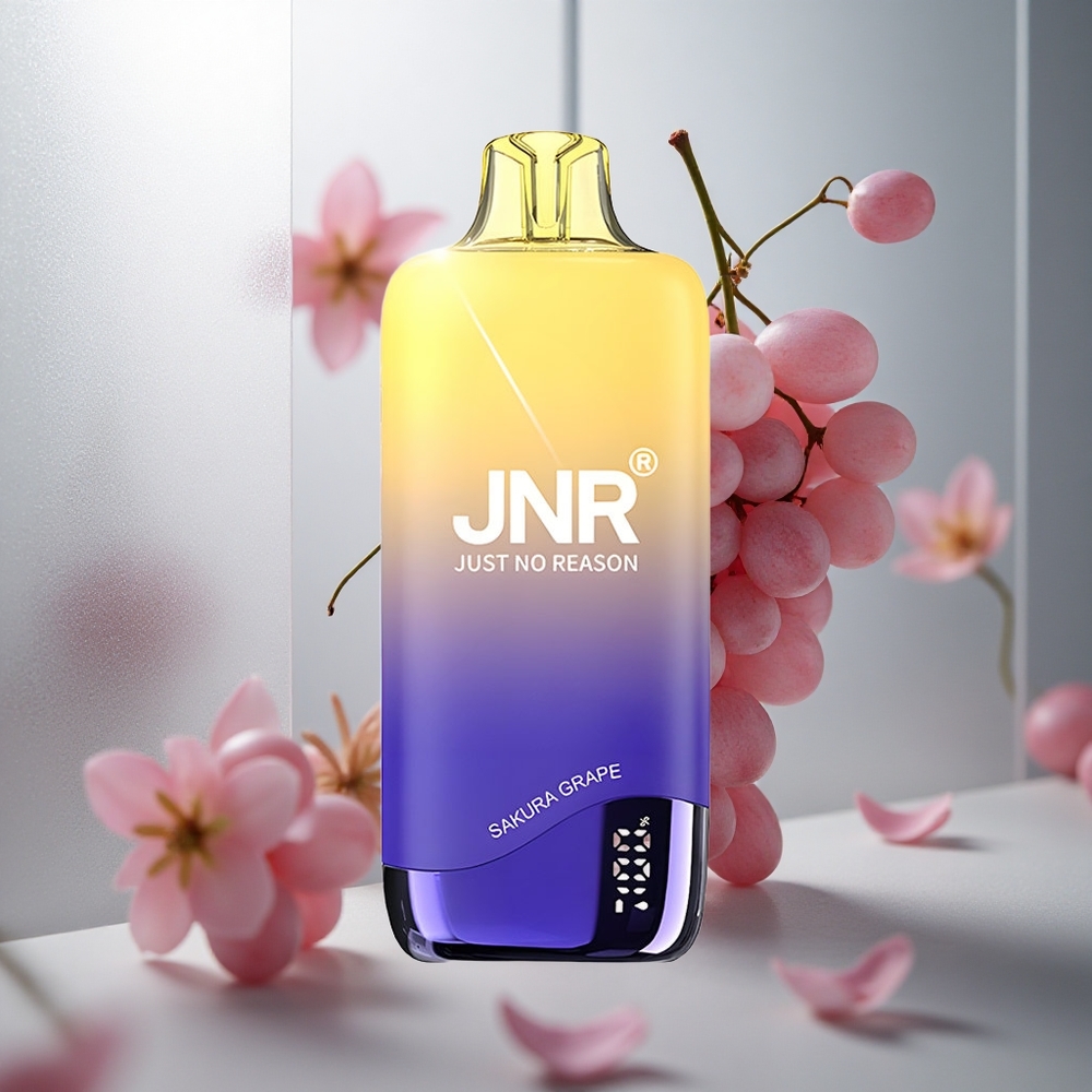 JNR Rainbow 10500 Pufov Enkratna E-cigareta Sakura Grozdje z 18ml E-tekočino in 600mAh Baterijo