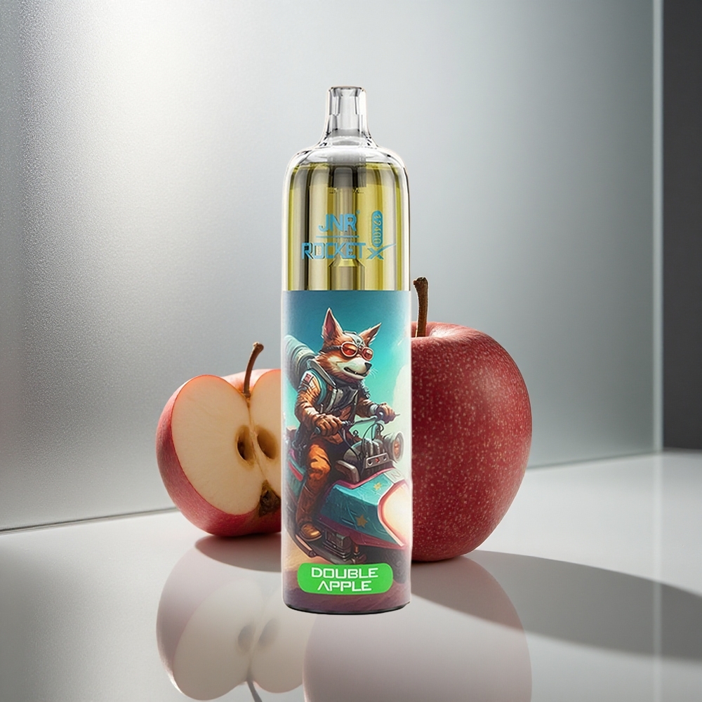 JNR Rocket-X 12400 Puf Enkratna Vape Dvojno Jabolko z Nastavljivim Pretokom Zraka in RGB Osvetlitvijo