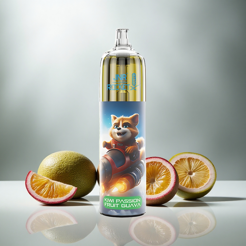 JNR Rocket-X 12400 Puf Enkratna Vape Kiwi Pasijonarka Guava z Nastavljivim Pretokom Zraka in RGB Osvetlitvijo