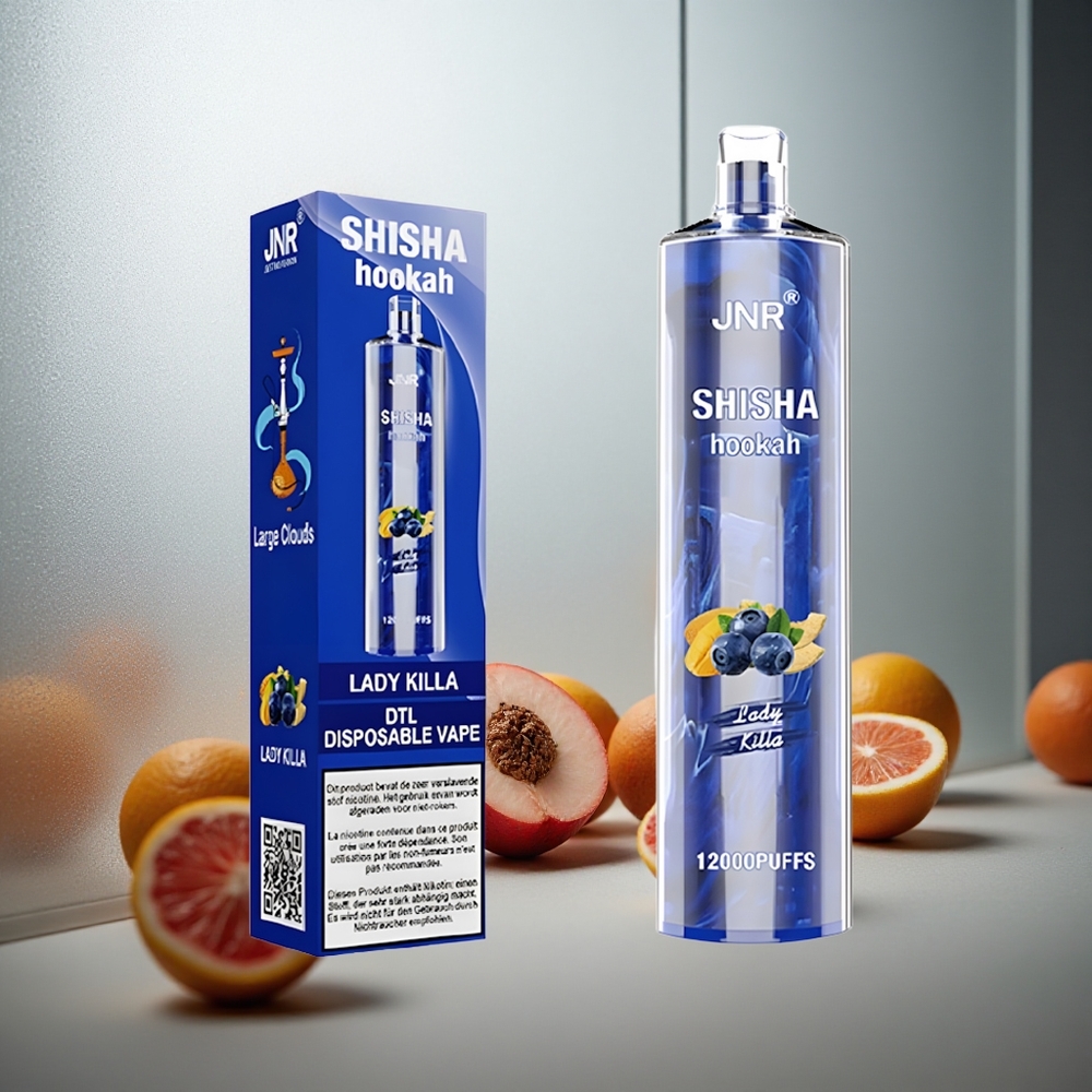 JNR Shisha Hookah 12000 Puffs Enkratna E-cigareta Lady Killa 24ml/750mAh