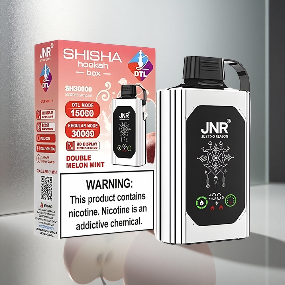 JNR Shisha Hookah Box 20500 Pufi Enkratna Vape Dvojno Jabolko Tip-C Hitro Polnjenje 25ml E-tekočina