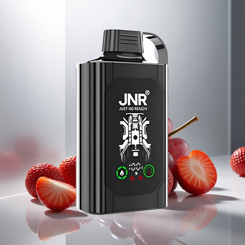 JNR Shisha Hookah Box 20500 Pufi Enkratna Vape Jagoda Grozdje, 25ml E-tekočina, 1000mAh Baterija