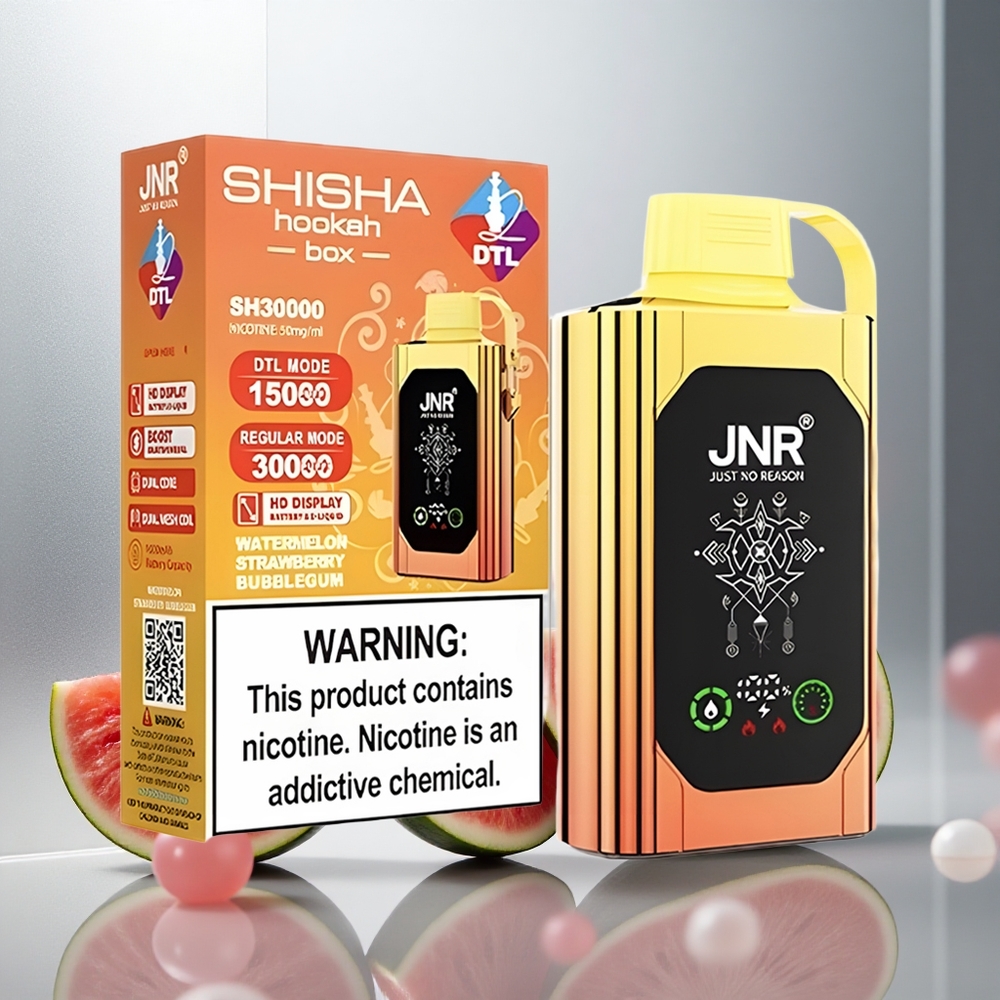 JNR Shisha Hookah Box 20500 Pufi Enkratna Vape Lubenica Jagoda Balončki 25ml 1000mAh