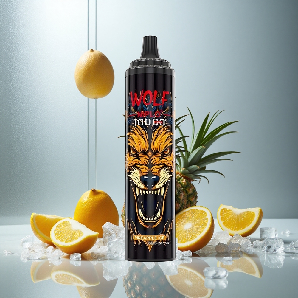 JNR Wolf Niplo 10000 Pofov Enkratna Vapa Ananas Led 20ml 650mAh