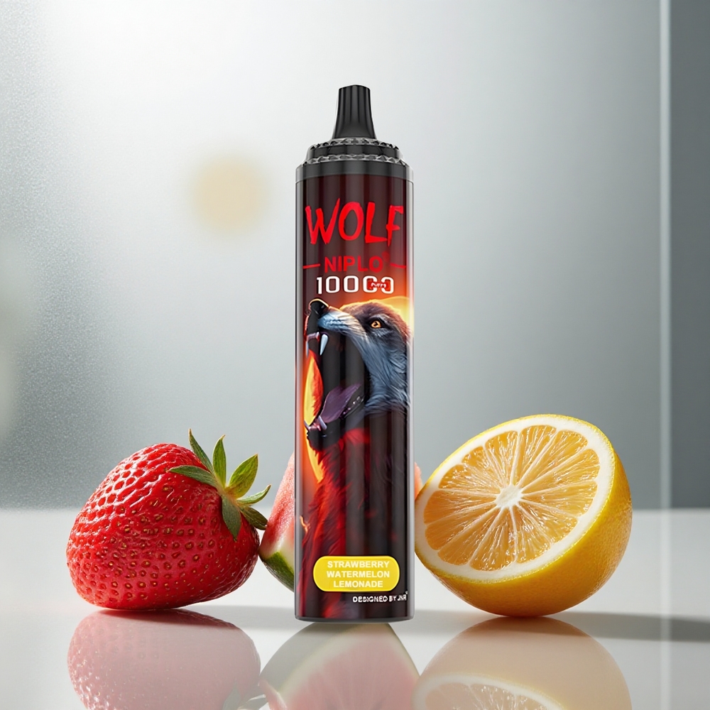 JNR Wolf Niplo 10000 Puffs Enkratna Vape Jagoda Lubenica Limonada – 20ml tekočine, 650mAh baterija
