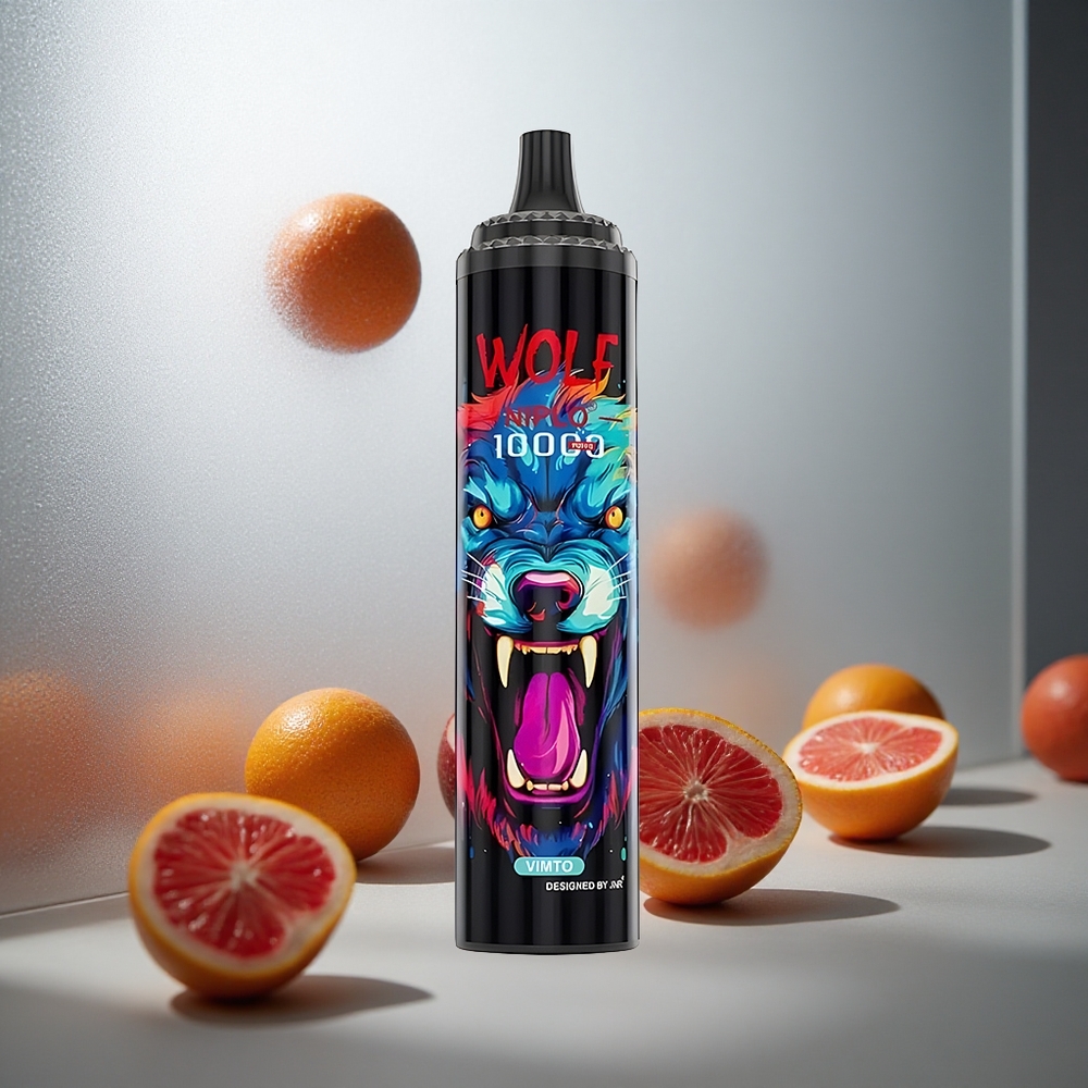 JNR Wolf Niplo 10000 Pufov Enkratna Vape Vimto z 20ml E-tekočine in Type-C Polnjenjem