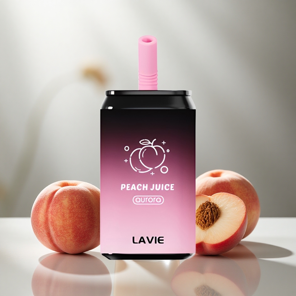LAVIE Aurora 11000 Puf Enkratna Vape Breskvin Sok – 0%, 2%, 5% Nikotina, 22ML E-tekočina, 650mAh Baterija, Type C Polnjenje