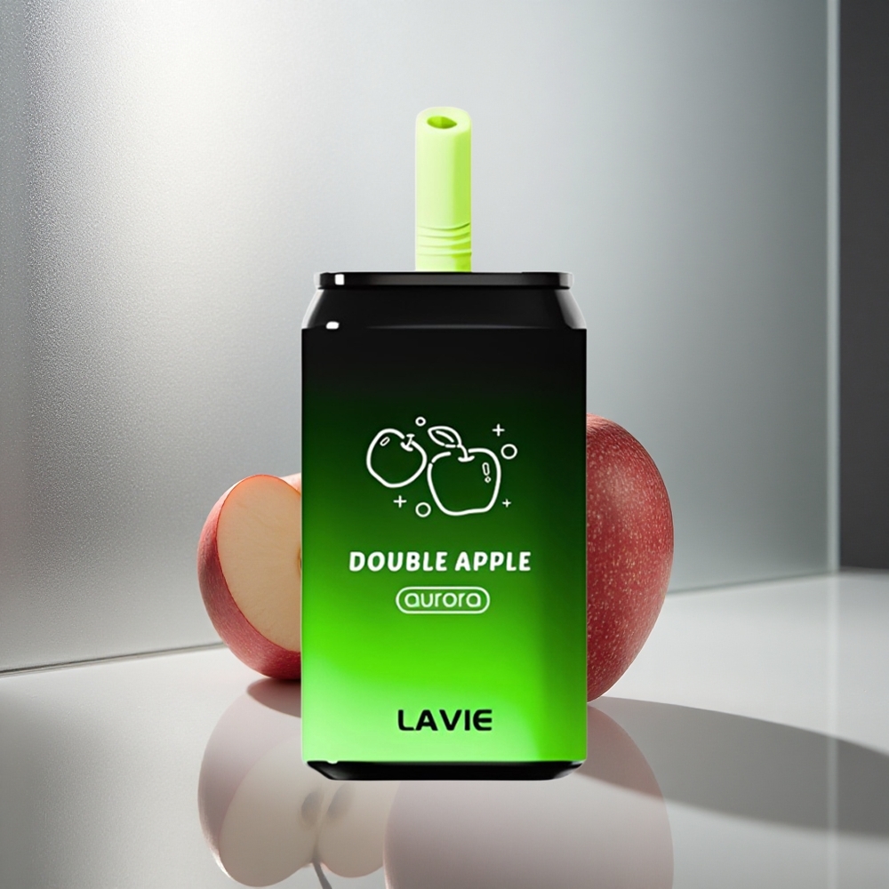 LAVIE Aurora 11000 Puffs Enkratna E-cigareta Dvojno jabolko, 22ML tekočine, 650mAh baterija