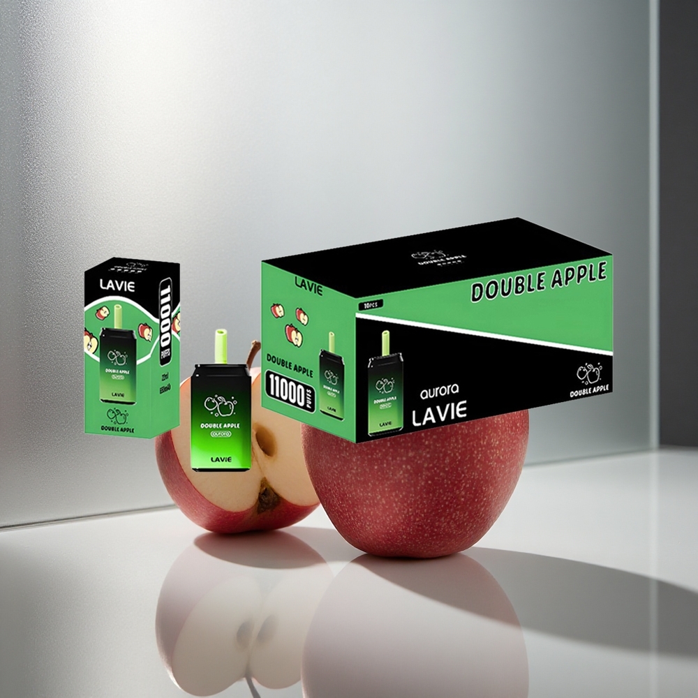 LAVIE Aurora 11000 Puffs Enkratna E-cigareta Dvojno jabolko, 22ML tekočine, 650mAh baterija