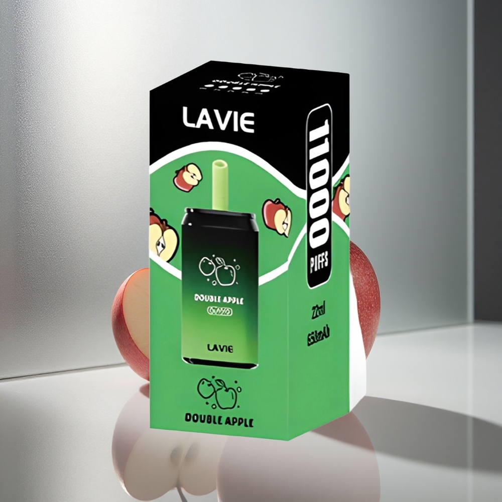 LAVIE Aurora 11000 Puffs Enkratna E-cigareta Dvojno jabolko, 22ML tekočine, 650mAh baterija