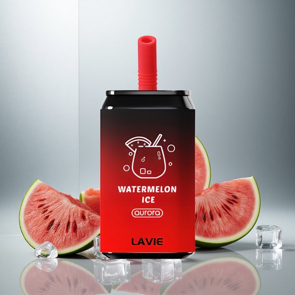 LAVIE Aurora 11000 Puffs Enkratna E-cigareta Lubenica Led 0%, 2%, 5% Nikotina 22ML E-tekočina 650mAh Baterija Type C Polnjenje