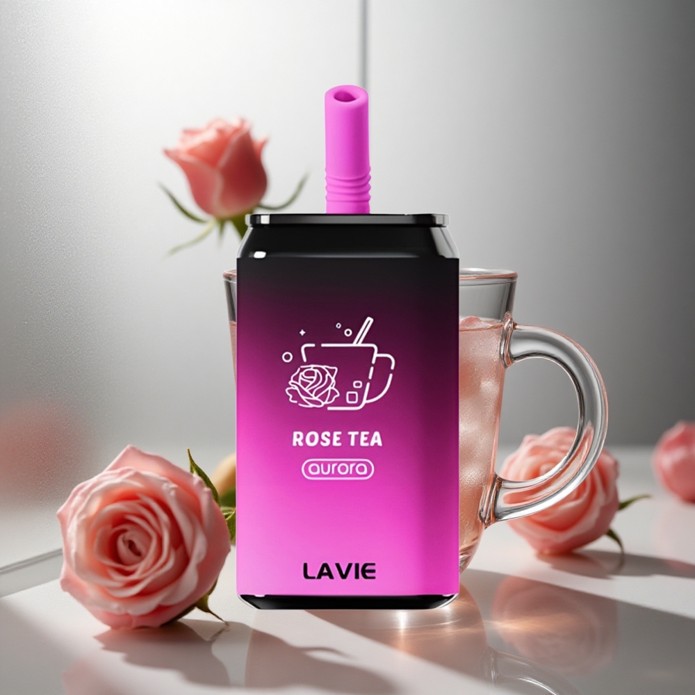 LAVIE Aurora 11000 Puffs Enkratna Vape Rožni Čaj 22ML E-tekočina