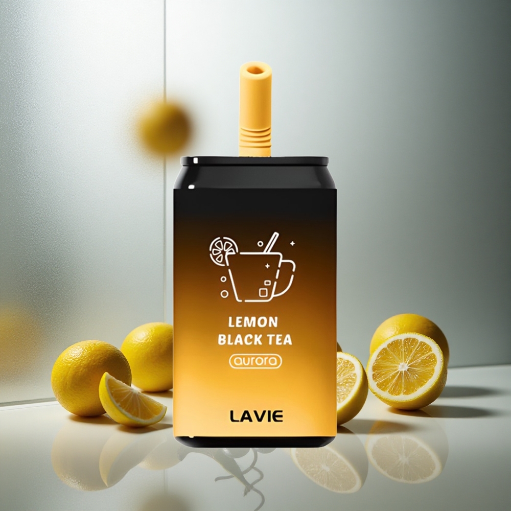 LAVIE Aurora 11000 Puffs Enkratna e-cigareta Limonada Črni čaj Teža: 0,095 kg Kapaciteta e-tekočine: 22ML