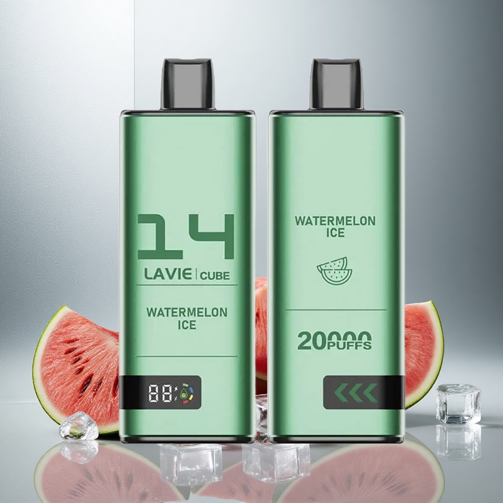 Lavie Cube 20000 Puf Enkratna Vapa Lubenica Led z 28ML tekočine in Type C polnjenje