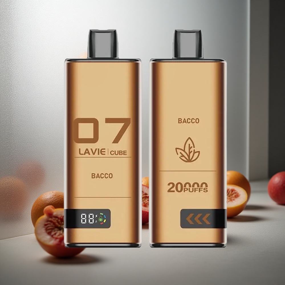 Lavie Cube 20000 Puffov Enkratna E-cigareta Bacco z 28ML Tekočine in 600mAh Baterijo