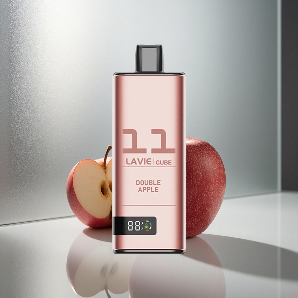 Lavie Cube 20000 Puffov Enkratna E-cigareta Dvojno Jabolko 28ML 600mAh