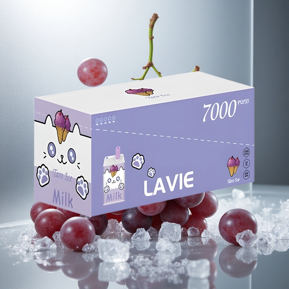 LAVIE Milk 7000 Pofov Enkratna Vape Grozdni Led 16ML Kapaciteta E-tekočine 600mAh Baterija
