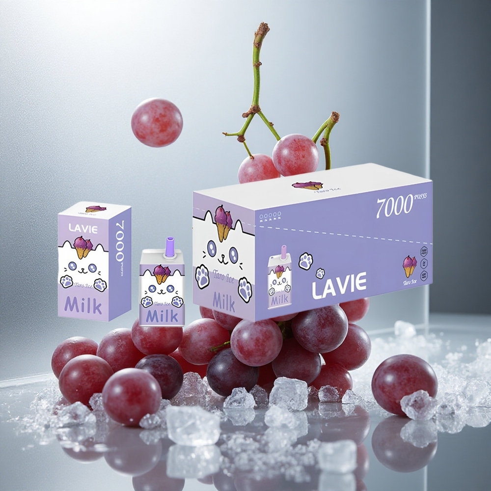 LAVIE Milk 7000 Pofov Enkratna Vape Grozdni Led 16ML Kapaciteta E-tekočine 600mAh Baterija