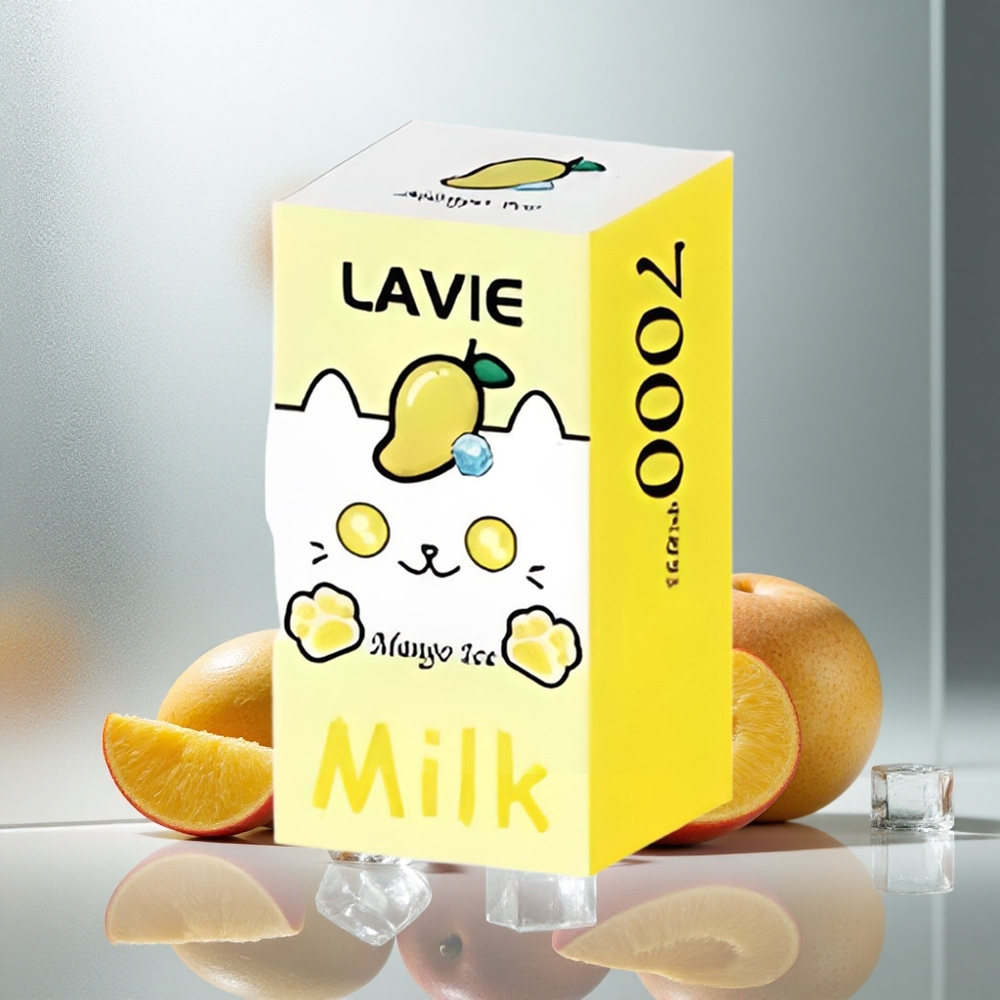 LAVIE Milk 7000 Puffs Enkratna E-cigareta Mango Led 16ML 600mAh Tip C