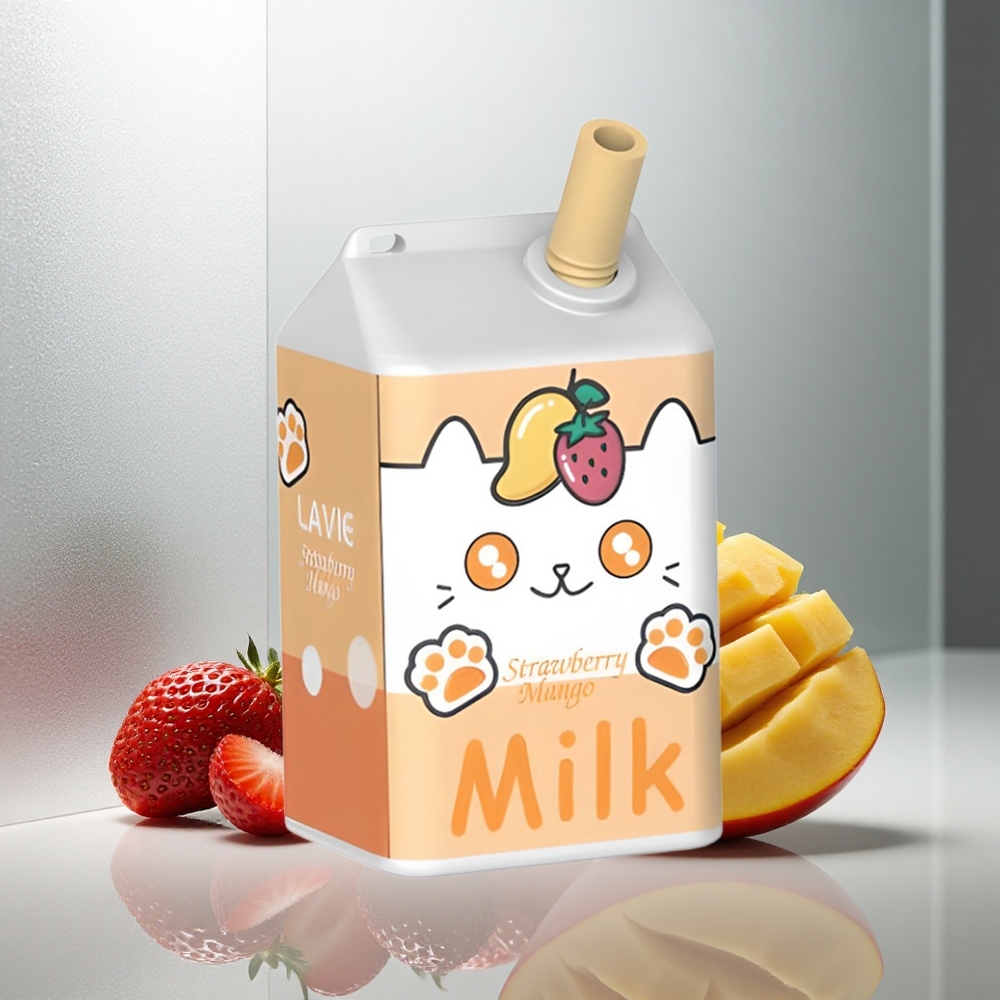 LAVIE Milk 7000 Puffs Enkratna Elektronska Cigareta Jagoda Mango 16ML 600mAh