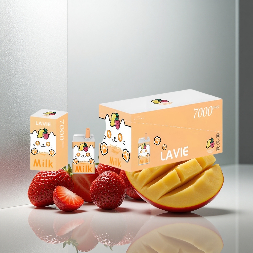 LAVIE Milk 7000 Puffs Enkratna Elektronska Cigareta Jagoda Mango 16ML 600mAh