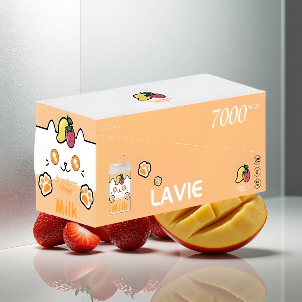 LAVIE Milk 7000 Puffs Enkratna Elektronska Cigareta Jagoda Mango 16ML 600mAh