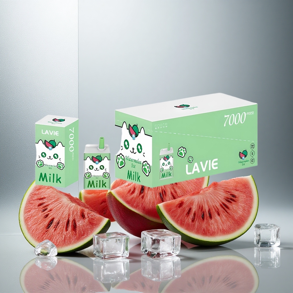 LAVIE Milk 7000 Puffs Enkratna e-cigareta Lubenica Led 16ML 600mAh