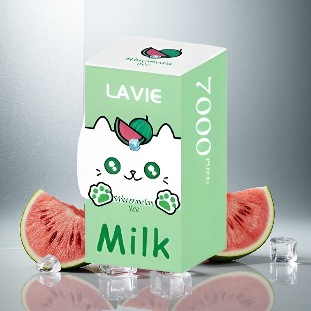LAVIE Milk 7000 Puffs Enkratna e-cigareta Lubenica Led 16ML 600mAh