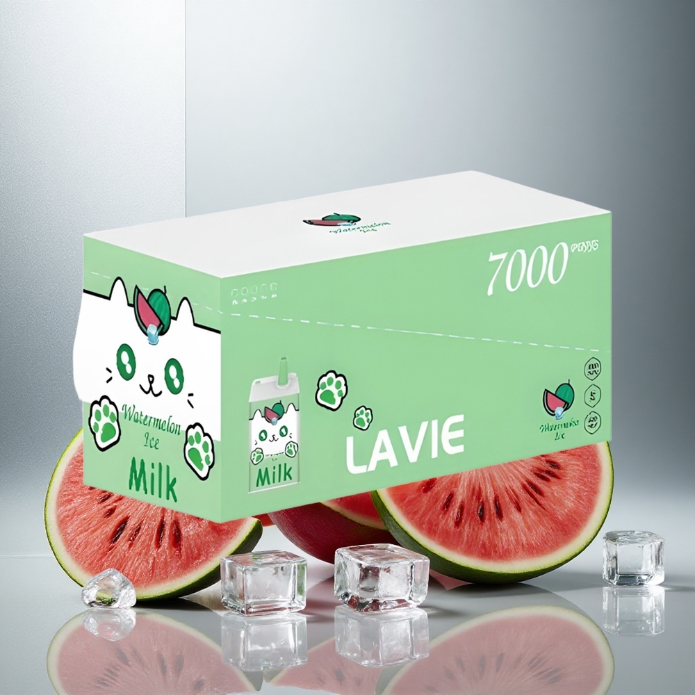 LAVIE Milk 7000 Puffs Enkratna e-cigareta Lubenica Led 16ML 600mAh