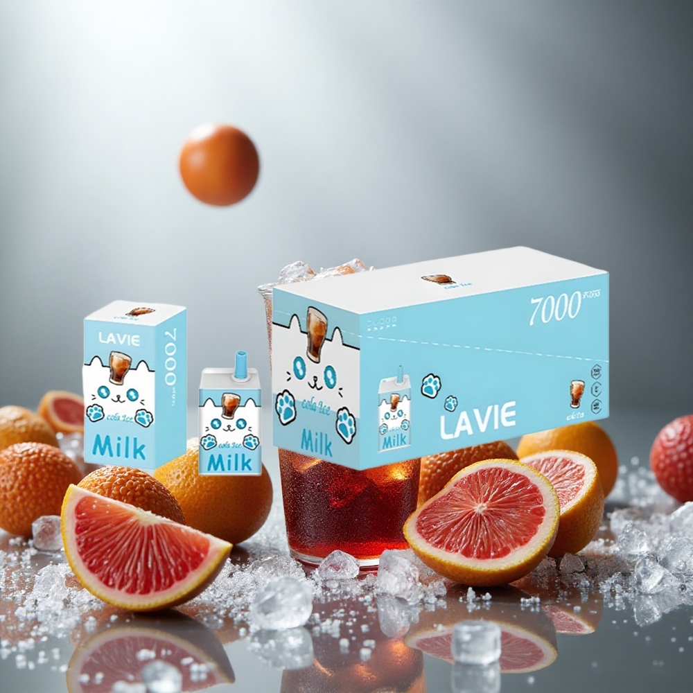 LAVIE Milk 7000 Pufi Enkratna E-cigareta Cola Ice, 16ML tekočine, 600mAh baterija