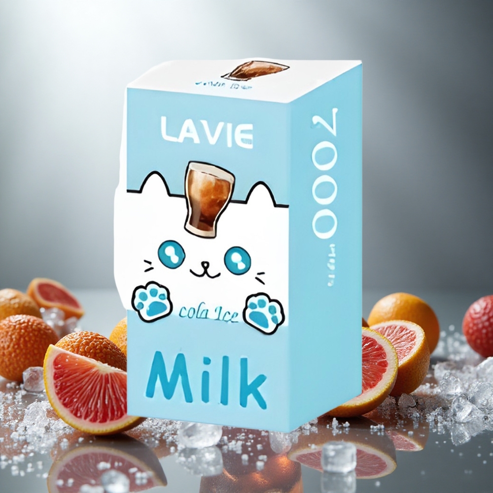 LAVIE Milk 7000 Pufi Enkratna E-cigareta Cola Ice, 16ML tekočine, 600mAh baterija