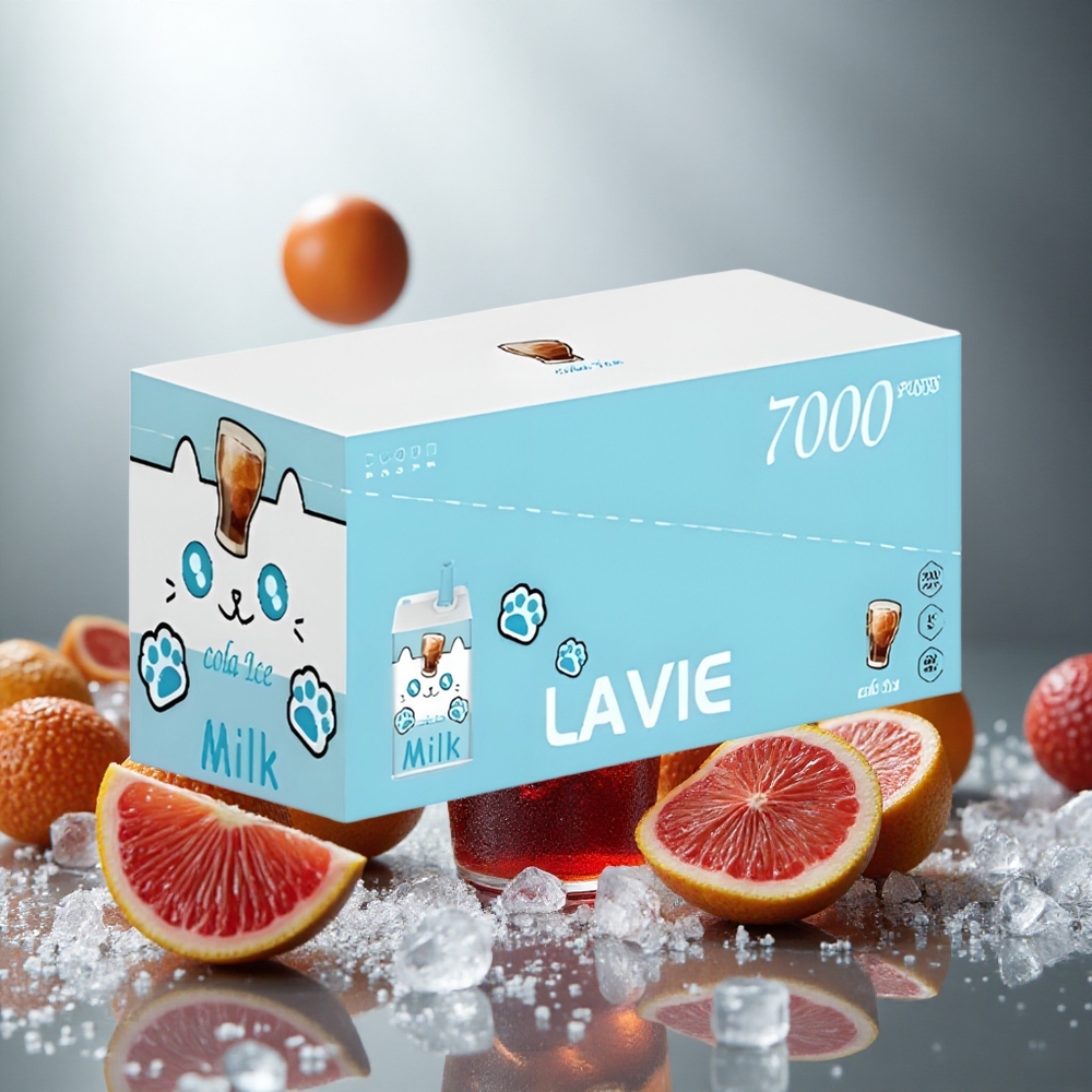 LAVIE Milk 7000 Pufi Enkratna E-cigareta Cola Ice, 16ML tekočine, 600mAh baterija
