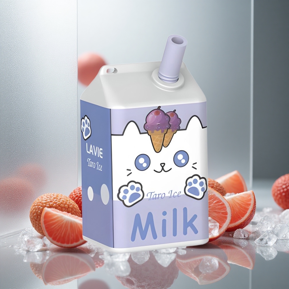 LAVIE Milk 7000 Pufi Enkratna E-cigareta Taro Led 16ML Kapaciteta E-tekočine