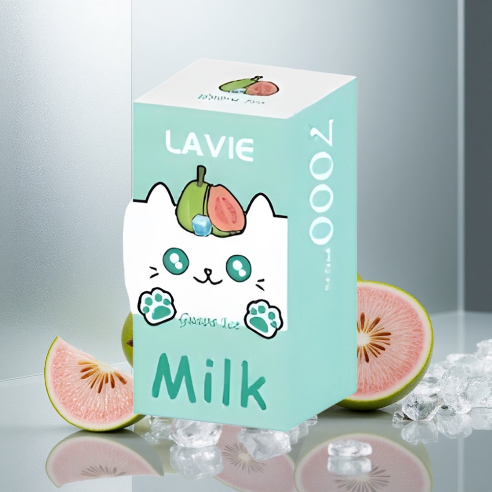 LAVIE Milk 7000 Pufov Enkratna E-cigareta Guava Ice, 16ML E-tekočina, 600mAh Baterija