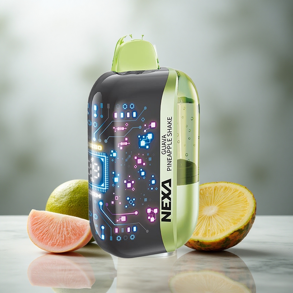 NEXA Ultra 50000 Puffs Enkratna Vape Guava Ananas Shake 20ml 5% Nikotina