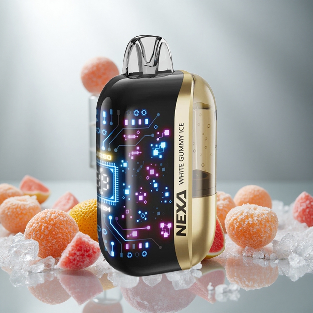 NEXA Ultra 50K Enkratna E-cigareta Beli Gumi Sladoled 20ml 5% Nikotina