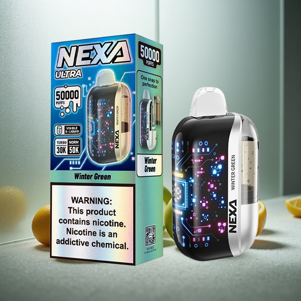 NEXA Ultra 50K Enkratna E-cigareta Zimska Zelena 20ml/800mAh 5% Nikotina