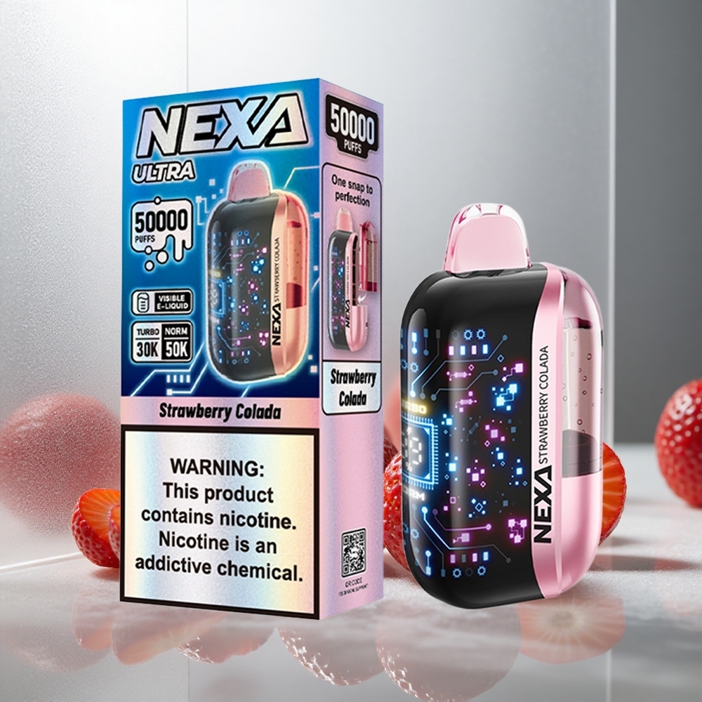 NEXA Ultra 50K Enkratna Vape Jagoda Kolada 20ml Napolnjena 800mAh Baterija