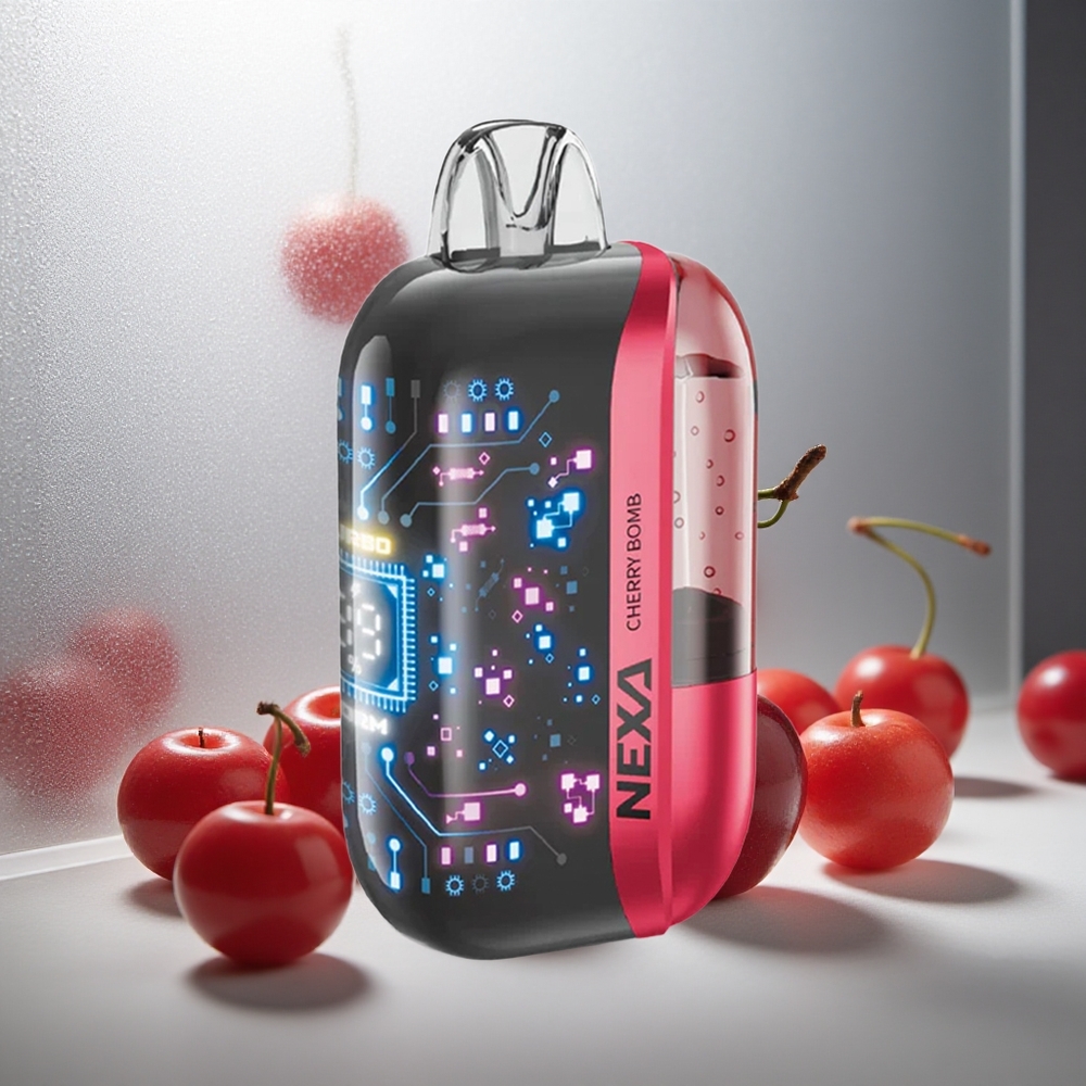 NEXA Ultra 50K Enkratna Vape Češnja Bomba z 20ml Napolnjeno in 800mah Baterijo