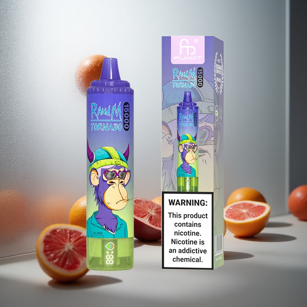 RandM Fumot Tornado 15000 Puffov Enkratna E-cigareta Vimto z 850mAh Baterijo in 25ml Tekočine