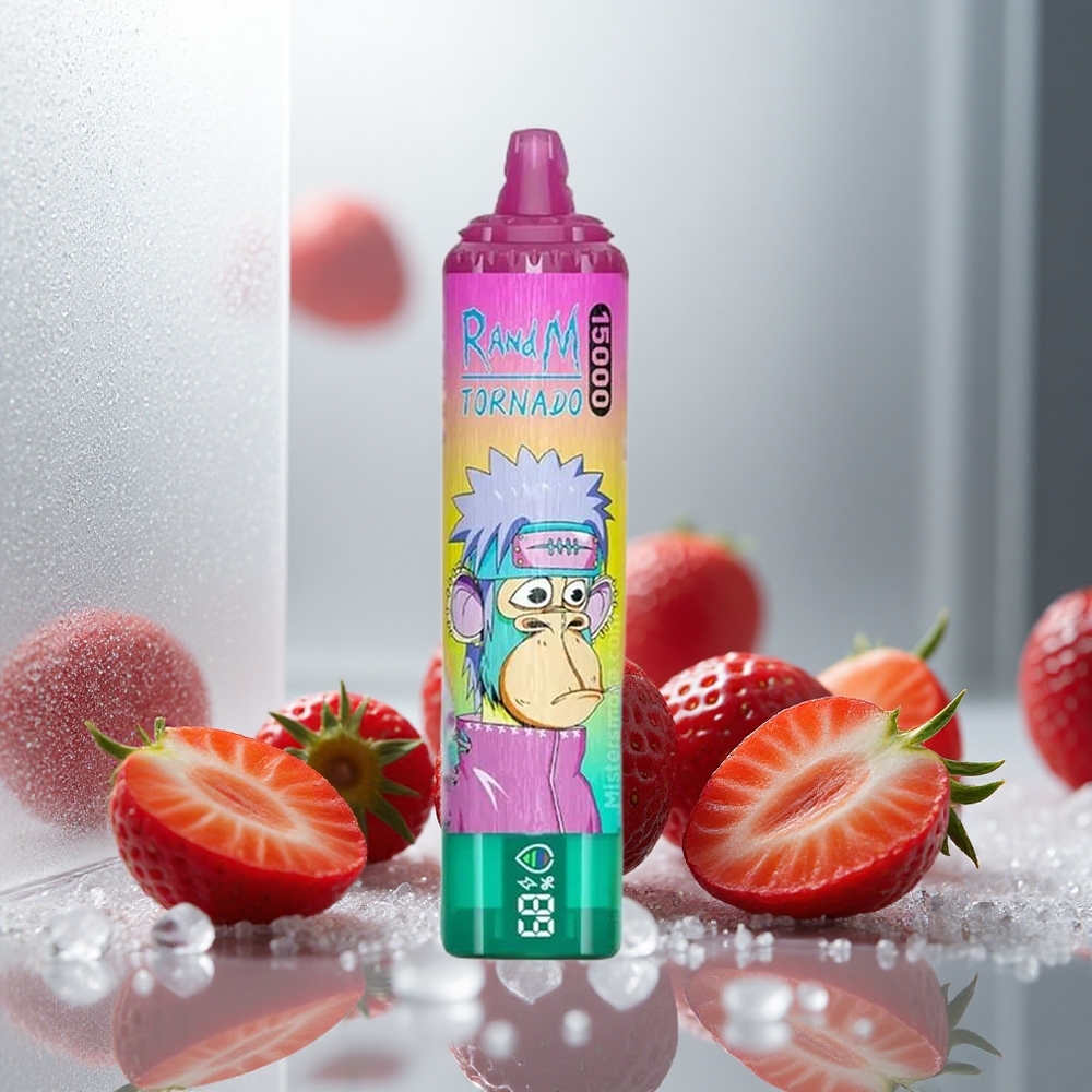 RandM Fumot Tornado 15000 Pufi Enkratna E-cigareta z 25ml tekočine in 850mAh baterijo Ledena Jagoda
