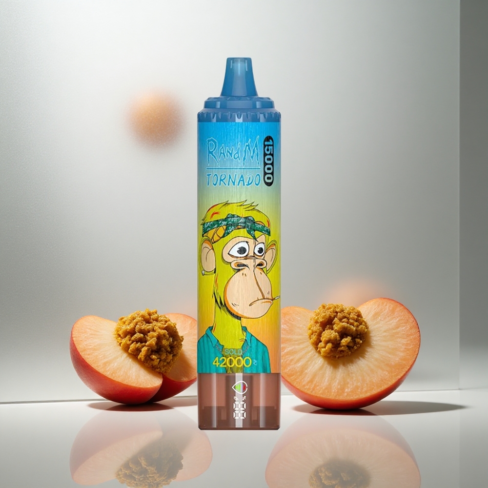 RandM Fumot Tornado 15000 Pufov Enkratna E-cigareta Breskva Mango 25ml 850mAh