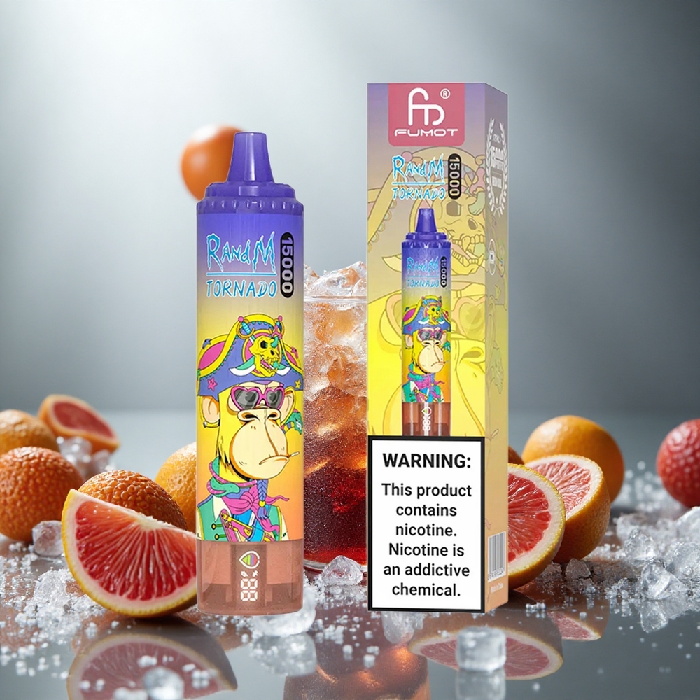 RandM Fumot Tornado 15000 Pufov Enkratna E-cigareta Cola Led z 25ml Tecnosti in 850mAh Baterijo